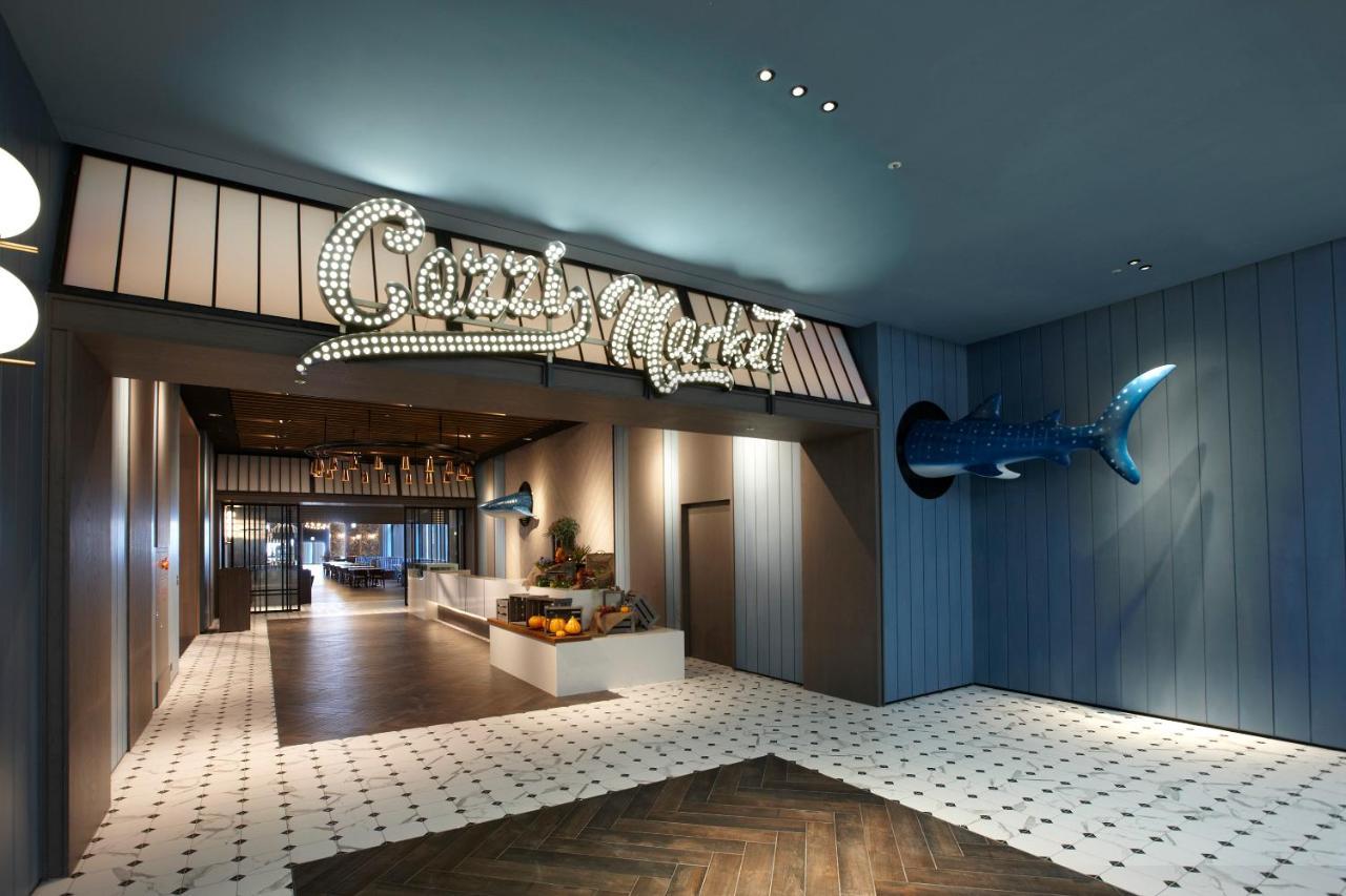 COZZI Blu Hotel Zhongli Exterior foto Entrance to the restaurant